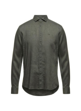 Camisa Armani Exchange verde lino 8NZC50