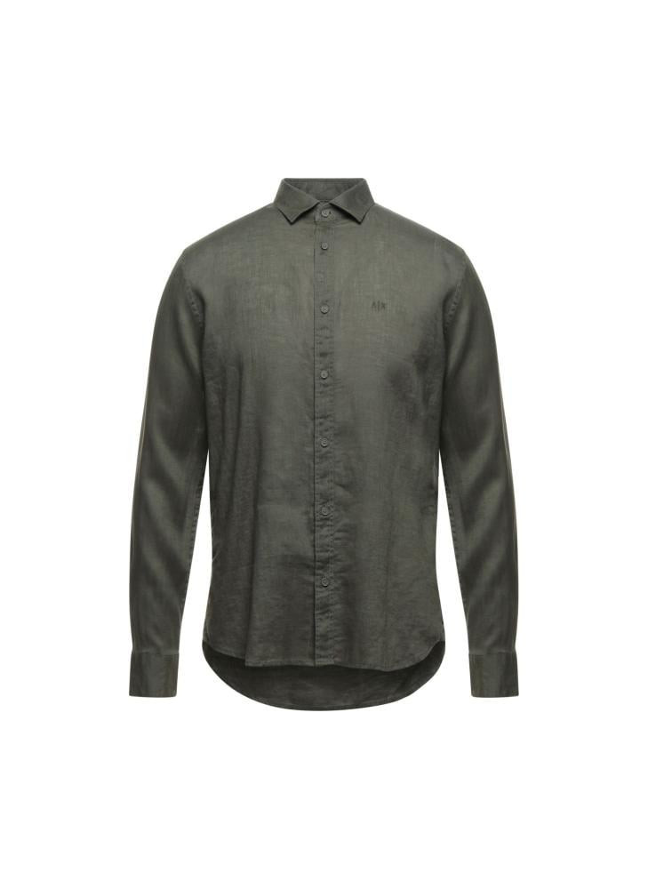 Camisa Armani Exchange verde lino 8NZC50