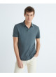 Polo Armani Exchange hombre verde grisáceo 3DZFAB