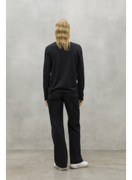 Camiseta ECOALF negra BEAALF mujer