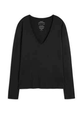 Camiseta ECOALF negra BEAALF mujer