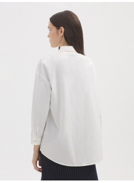 Camisa Nice Things blanca oversize WWT069