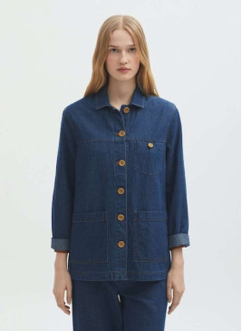Chaqueta Tejana mujer Nice Things WWS126 Azul Denim