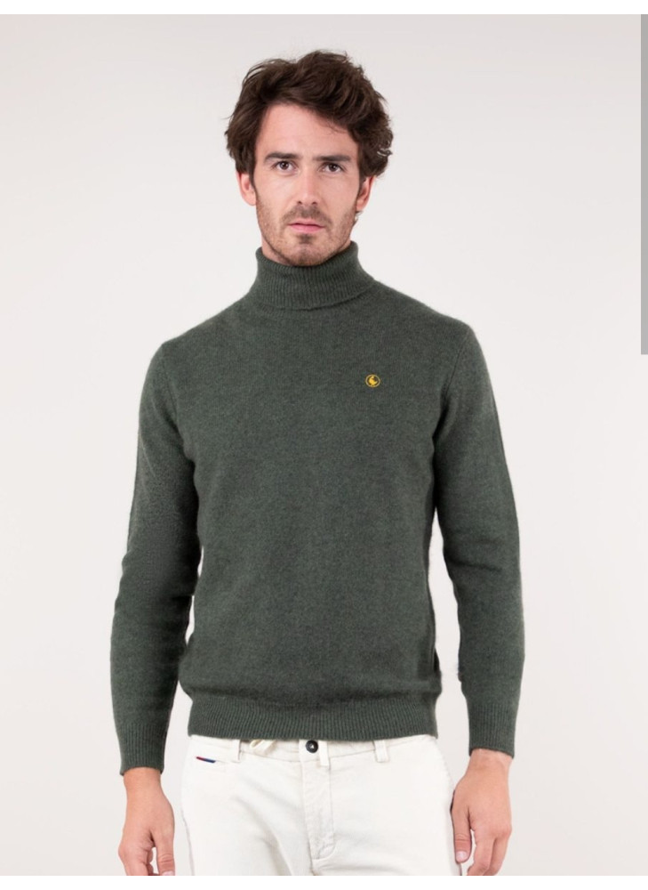 Jersey El Ganso cuello cisne verde