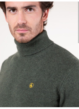 Jersey El Ganso cuello cisne verde