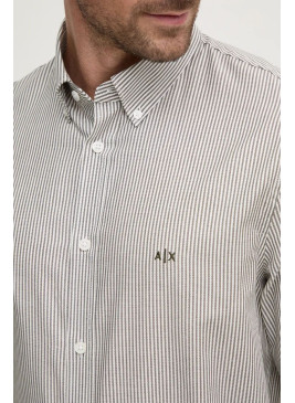 Camisa Armani Exchange de rayas 6DZC02 de hombre