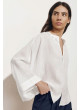 Camisa ECOALF TAMARA blanca de mujer oversize AMARAALF