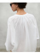 Camisa ECOALF TAMARA blanca de mujer oversize AMARAALF