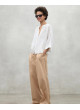 Camisa ECOALF TAMARA blanca de mujer oversize AMARAALF
