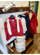 Trench Nice Things roja con capucha de mujer WWU137