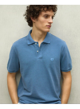 Polo ECOALF TEDAN azul de...