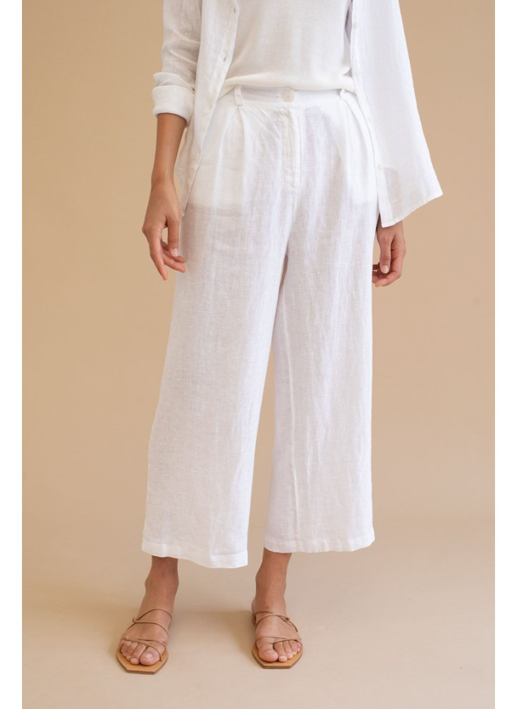 Pantalón Mus&Bombon de lino blanco Dumian