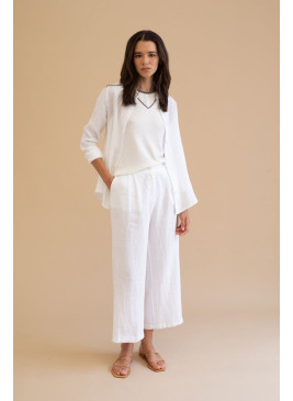 Pantalón Mus&Bombon de lino blanco Dumian
