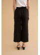 Pantalón Mus&Bombon negro de lino Dumian de mujer