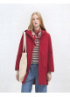 Trench Nice Things roja con capucha de mujer WWU137