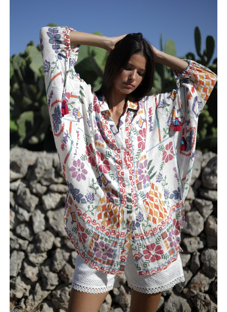 Blusa estampada oversize Remedios
