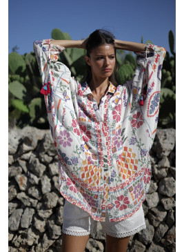 Blusa estampada oversize Remedios