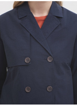 Trench corto de Nice Things azul WWU138