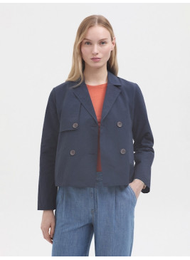 Trench corto de Nice Things azul WWU138