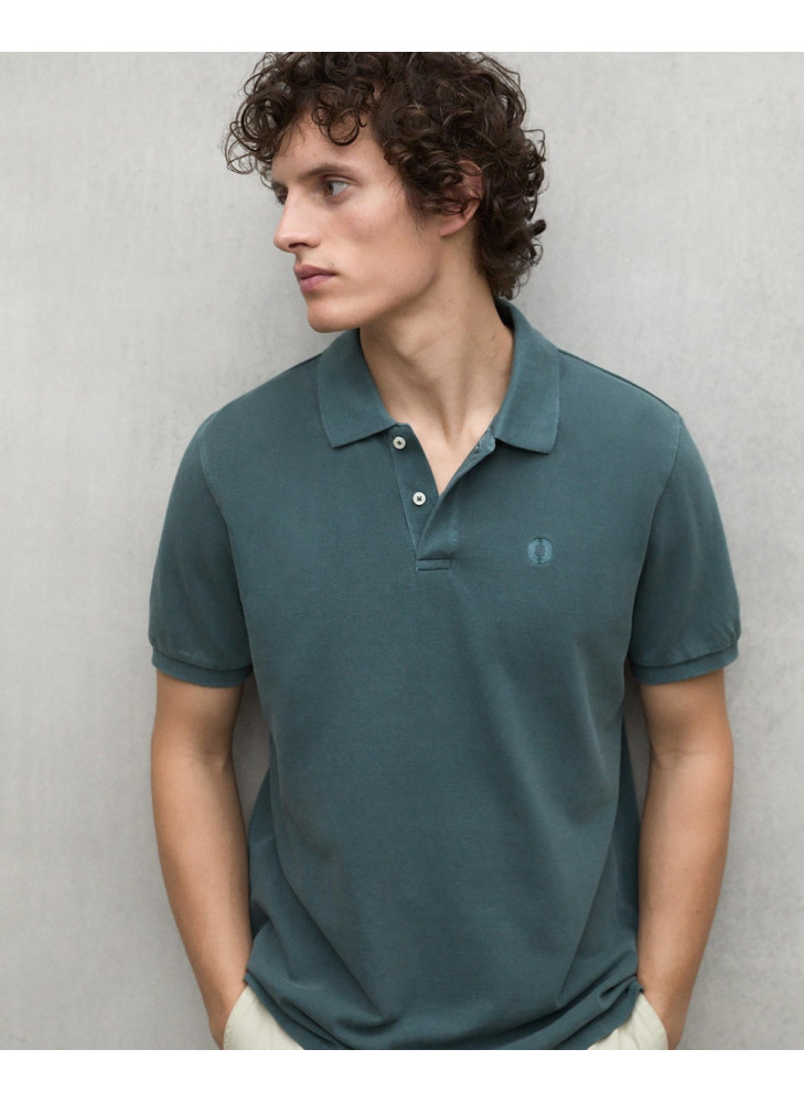 Polo ECOALF  TEDAN verde de hombre