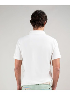 Polo El Ganso blanco de hombre