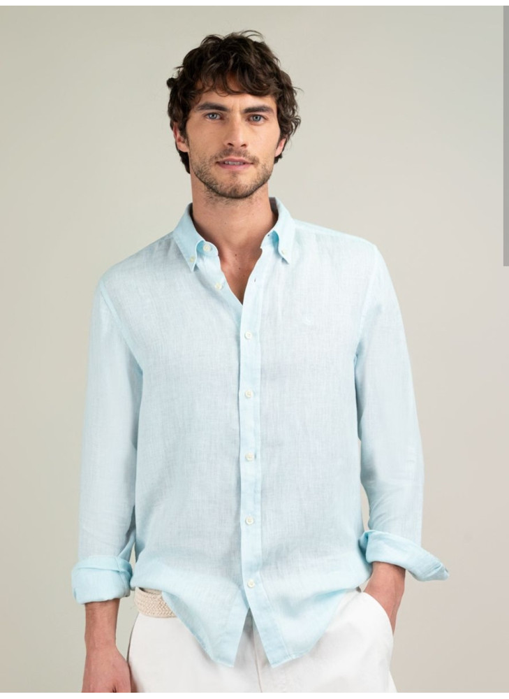 Camisa EL GANSO de lino agua de hombre