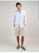 Camisa EL GANSO de lino azul claro de hombre q