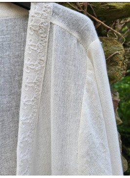 Chaqueta de algodón cruda de mujer