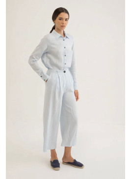 Pantalón Mus&Bombon de lino azul claro Dumian