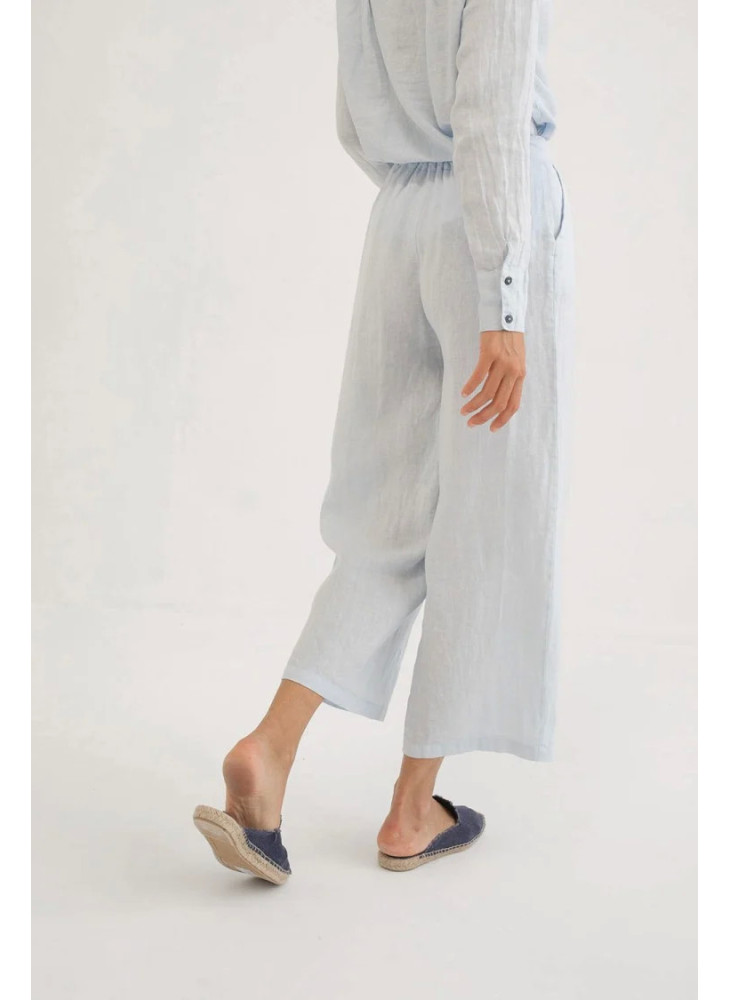 Pantalón Mus&Bombon de lino azul claro Dumian