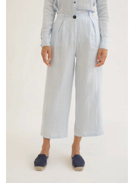 Pantalón Mus&Bombon de lino azul claro Dumian