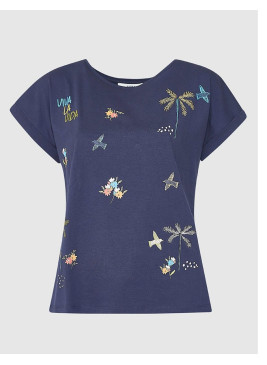 Camiseta azul de mujer viva...