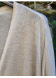 Chaqueta beige con lurex de mujer