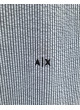 Camisa Armani Exchange de rayas azul grisáceo XM000439