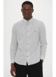 Camisa Armani Exchange de rayas azul grisáceo XM000439