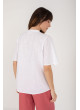 Camisa blanca Mus&Bombon de manga corta de mujer Sumatra