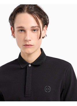 Polo Armani Exchange negro 8NZF91 de hombre