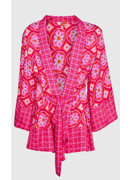 Chaqueta tipo kimono de mujer