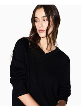 Jersey Armani Exchange negro de pico XW001335 de mujer