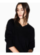 Jersey Armani Exchange negro de pico XW001335 de mujer