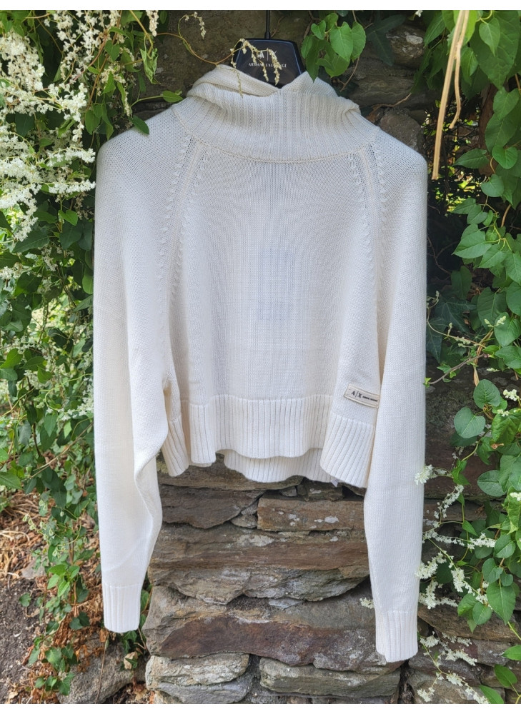 Jersey Armani Exchange corto con capucha XW000767 de mujer