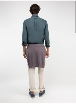 Camisa EL GANSO verde garment dyed de hombre