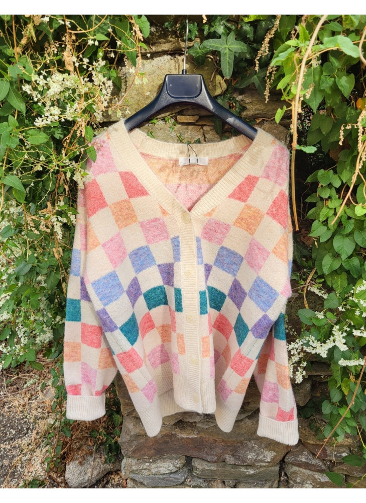 Chaqueta de punto multicolor  M7