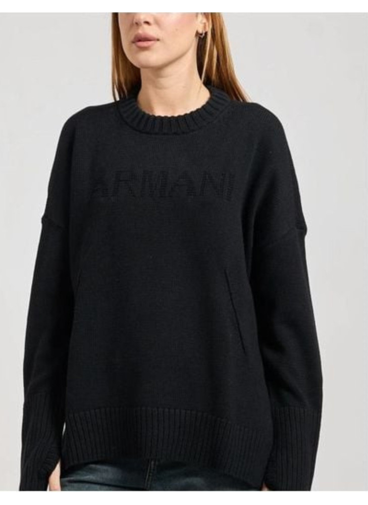 Jersey Armani Exchange negro XW000760 de mujer