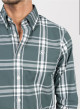 Camisa EL GANSO cuadros Brit verde de hombre