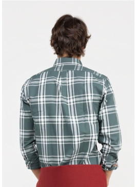 Camisa EL GANSO cuadros Brit verde de hombre