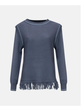 Jersey con flecos de mujer