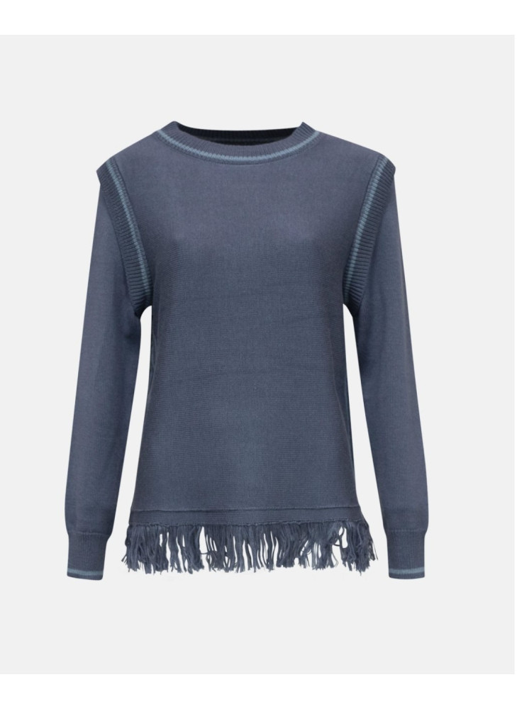 Jersey con flecos de mujer