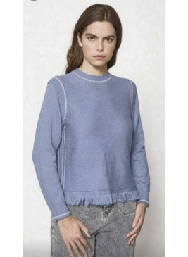 Jersey con flecos de mujer