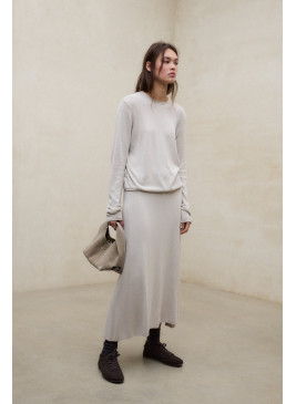 Jersey ECOALF Milo beige de mujer